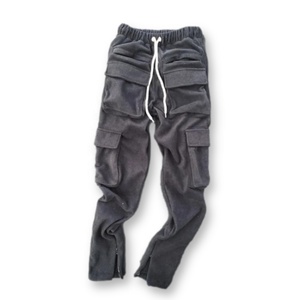 Pantalon décontracté pour homme, couleur unie, mode coton, slim, Cargo, poches multiples, tendance 2023 - Product Image 5