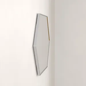 Espejo de Pared Hexagonal, Espejo Decorativo Geométrico de Vidrio Minimalista para Sala de Estar - Product Image 3
