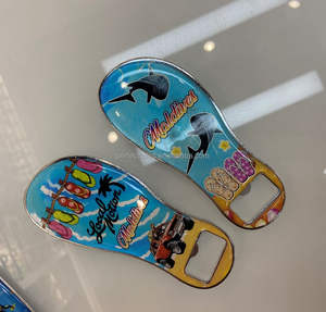 Ouvre-bouteille magnétique en métal en forme de pied avec logo personnalisé, écologique, motifs d'animaux marins - Product Image 2