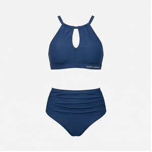 Ensemble de bikini bleu marine pour femme North Approach avec détails ajourés et bas taille haute extensible - Product Image 1