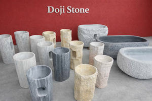 Bañera independiente moderna de superficie sólida - Bañera de resina de piedra para baño de lujo de Vietnam - Product Image 6