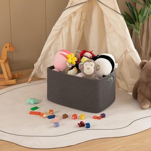 75L Eco-Friendly Modern Woven Cotton Rope <b>Storage</b> Basket 22x17x12 for <b>Drink</b>/Food Use in Living Room Bedroom Nursery - Product Image 4