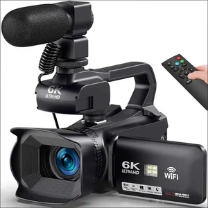 Caméra numérique 6K avec zoom 18x, écran <span class=keywords><strong>4</strong></span> pouces, streaming en direct, webcam Wifi, caméra de vlog, caméscope, enregistreur pour la photographie - Product Image 3