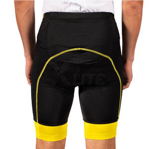 Shorts de cyclisme pour hommes, style compression athlétique, en Spandex/Polyester, confortables, respirants et ajustés pour le cyclisme sur route et les activités sportives. - Product Image 4