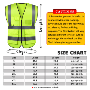 High Visibility Reflective Safety Vest Unisex Traffic Security Vest for Construction <b>Road</b> Work Outdoor <b>Night</b> Safety OEM - Product Image 3