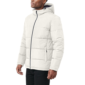 Chaqueta Acolchada con Capucha para Hombre, Estilo Urbano, Ecológica, Resistente al Viento, Ligera, Aislante, Duradera, con Logotipo Frontal, para Actividades al Aire Libre - Product Image 4