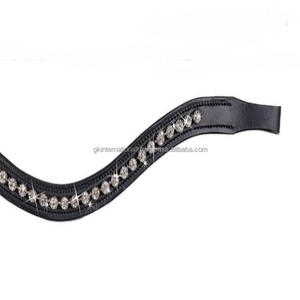 Venta al por mayor productos de Carreras de Caballos ecuestres cristales decorativos hechos a mano canal vacío banda de cejas de caballo para brida - Product Image 6