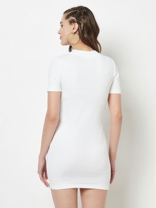 Vestido Ajustado de Manga Corta con Tejido Acanalado de Alta Calidad, Proveedor de Vestidos de Punto Ajustados, Marca Privada - Product Image 4