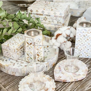 Artisanat de luxe Nacre Bakhoor Brûleur MOP Incrustation Brûleur d'encens avec parfum de gingembre pour le Ramadan Offre spéciale de l'Inde - Product Image 5