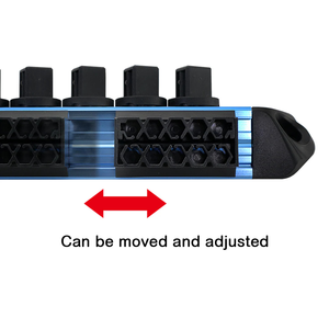 Rail magnétique en aluminium à fixation rapide pour douilles et embouts, avec support de 1/2 pouce - Product Image 4