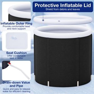 Vasca per Ghiaccio da Esterno 81 cm x 75 cm con Coperchio, Accessorio Premium per il Tempo Libero all'Aperto - Product Image 5