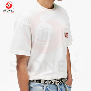 Camiseta con Estampado Gráfico Personalizado, Estilo Casual para Hombre, Cuello Redondo, Manga Corta, Tejido de Punto de 180g, Estampado Digital - Product Image 4