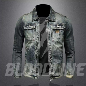 BLOODLINE Women's Denim <b>Trucker</b> <b>Jacket</b> Full Sleeve Button Collar Single Button Closure Washed Solid Black Winter Breathable - Product Image 6