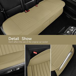Coprisedili Auto in Pelle Microfibra Set Completo Anteriore e Posteriore con Protezione e Vano Portaoggetti, Rivestimenti Interni Premium in Poliestere - Product Image 3