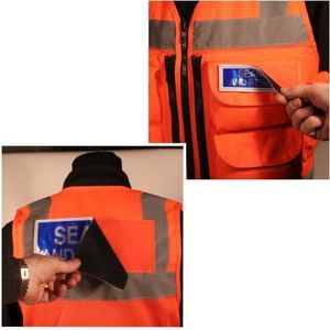 <b>Hi</b>-<b>Vis</b> Reflective Tactical Vest – Front Zipper Safety Workwear for <b>Dog</b> Handlers | Custom Logo 100% Polyester - Product Image 4