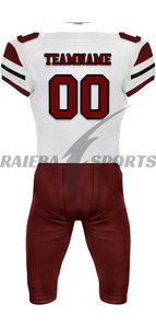 Uniforme de Fútbol Americano Sublimado de Diseño Personalizado, Calidad Premium, 100% Poliéster, Transpirable, Absorbente de Humedad, Elástico en Cuatro Direcciones - Product Image 4