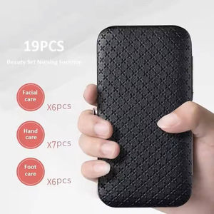 Ensemble de manucure et pédicure professionnel compact de qualité supérieure avec coupe-ongles 4 en 1 à ressort unique en métal pour la maison, le salon, les voyages et le sac - Product Image 3