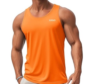 Bright <b>Yellow</b> Plus Size Men Tank <b>Top</b> Sleeveless Fitness <b>Vest</b> Sports Training Camisole Custom Logo - Product Image 6