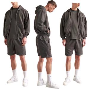 Proveedor Mayorista de Ropa Urbana, Sudaderas Lisas al Por Mayor, Precio Económico, Sudadera Gruesa de Felpa Francesa con Doble Cremallera, 100% Algodón - Product Image 6