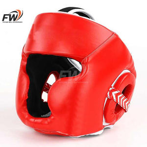 Protector de Cabeza de Boxeo de Marca Personalizada, Cuero PU Duradero y Transpirable, Diseño Personalizable con Logotipo, para Kickboxing, Entrenamiento de MMA, Todas las Temporadas - Product Image 1