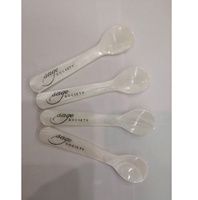 Cuillère en corne écologique HUONG DANG M.o.p, style américain, manche long, finition miroir, pour glaces, café et fêtes – Vente en gros