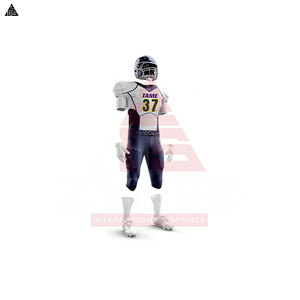Ventes en gros de maillots et ensembles de pantalons de football américain personnalisés, uniformes de football américain sur mesure, uniformes de football américain grandes tailles - Product Image 4