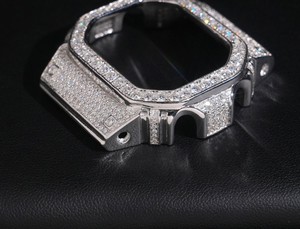 Reloj GShock DRE103 Personalizado con Moissanita Esmerilada, Reloj de Buceo de Lujo Analógico Digital, Estilo Hip Hop, Alta Gama, para Hombre, con Cristal de Zafiro - Product Image 2