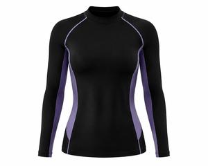 Women's Full <b>Sleeve</b> Color Blocked Custom Printed Rash Guard <b>Swim</b> <b>Top</b> Quick Dry Breathable Spandex <b>Long</b> <b>Sleeve</b> UV Protection - Product Image 1