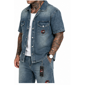 Top Trending Men's Denim Short <b>Set</b> 100% Cotton Durable Fabric Comfortable Button Colure Summer Wear Denim Short <b>Set</b> for Men - Product Image 6