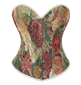 Corsé Vintage para Mujer, Faja Moldeadora con Diseño de Pintura al Óleo, Bustier Reductor de Abdomen, Corsé Renacentista, Top Corto Sexy y a la Moda, Personalizado - Product Image 5
