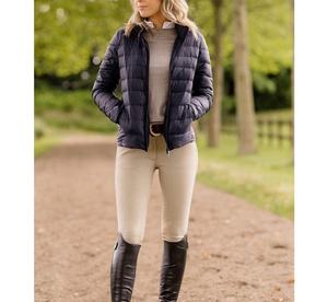 Winter Custom cropped sleeveless light zip up matelassé doudoune equestrial vest for women with add your brand logo - Product Image 3