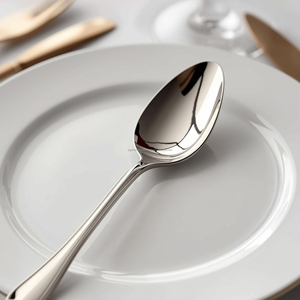 Juego de Cucharas para Postre de Acero Inoxidable de Grado de Exportación, Acabado Espejo, Calidad de Hotel 5 Estrellas, Proveedor - Product Image 4