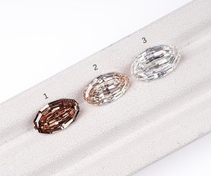 3 CT Champagne Diamond, <b>Step</b> Cut Oval Diamond, Lab Grown Diamond, Fancy Color Lab Diamond, Brown Color Diamond For Jewelry - Product Image 1