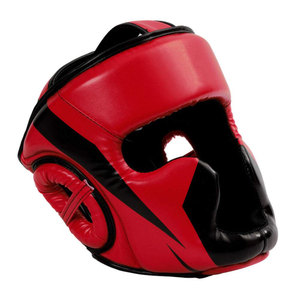 Protector de Cabeza de Boxeo de Cuero PU Personalizado, Casco Protector para Adultos Unisex, Equipo de Entrenamiento Negro - Product Image 3