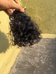 ผมต่อแบบธรรมชาติ 10 นิ้ว แบบลอนลึก ผมอินเดียแท้ เกรด 12a  แบบเวอร์จิ้น - Product Image 3