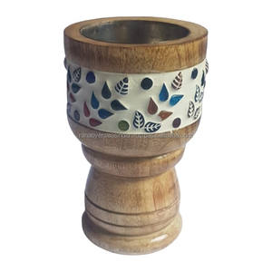 Elegant Handcrafted Wooden Charcoal <b>Cone</b> <b>Incense</b> Burner Perfect for Home Fragrance Meditation & Relaxation In Different Styles - Product Image 2
