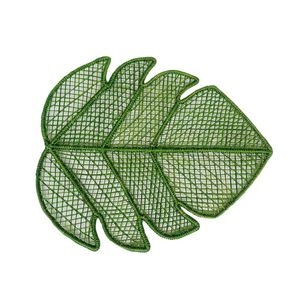 Premium Quality <b>Woven</b> Palm Leaf Placemat Vibrant Green Design Sustainable Eco Friendly Dining Charger <b>Mat</b> For Luxury Banquets - Product Image 2