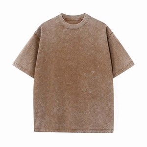Camiseta Personalizada para Hombre, Lavada al Ácido, 100% Algodón, Talla Grande, con Estampado Gráfico, Logotipo, Estilo Vintage, Informal - Product Image 2