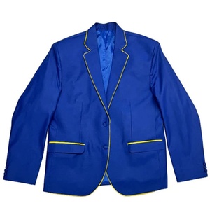 OEM Custom Unisex Sorority & Fraternity Wear Double Trim Blazer Organic Cotton Embroidered <b>Coat</b> Greek Formal Lined - Product Image 1