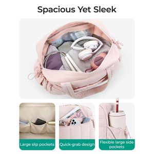 Borsa a Tracolla Impermeabile Grande Capacità, Morbida e Nera, Portatile con Tasche Multiple con Cerniera, Design Sportivo - Product Image 3