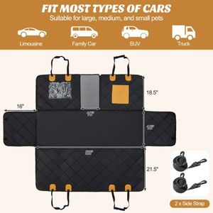 Coprisedile per cani impermeabile per sedili posteriori per animali domestici - Product Image 6