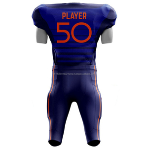 Ventes en gros de maillots de football américain personnalisés de haute qualité, ensembles uniformes en spandex/polyester, manches longues, séchage rapide, toutes saisons - Product Image 3