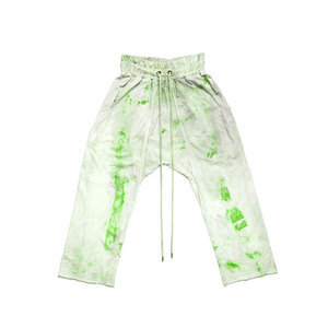 Pantalon de jogging en molleton de coton coloré de qualité supérieure, coupe ample et évasée, style unique, effet délavé à l'acide, vente en gros - Product Image 2