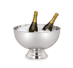 Maxfresh Punch Large Bowl Metal <b>Ice</b> Bowl for Wine Cooler Stainless Steel Champagne <b>Ice</b> Bowl for Celebration - Product Image 1