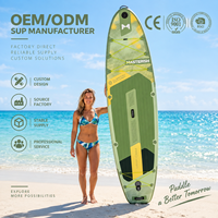 Planche de paddle gonflable ultra-large personnalisable de 35 pouces, stabilité accrue, 11'6, charge élevée 450 lbs, qualité professionnelle, vente en gros d'usine