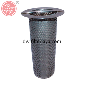 ตะแกรงกรองสแตนเลสแบบมีรูพรุนทรงกระบอกพร้อมด้ามจับสำหรับกรองอุตสาหกรรม - Product Image 1