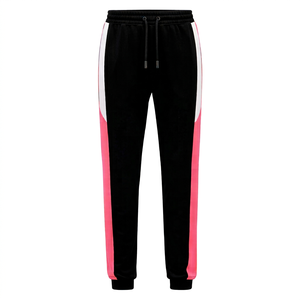 Pantalon de jogging personnalisé avec logo, blocs de couleur, taille élastique, décontracté, pour homme, automne, sportif, avec bande latérale - Product Image 3