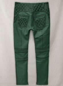 กางเกงหนังสีเขียวไหม้สไตล์เอาท์โลว์ - Product Image 3
