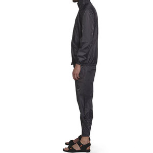 Survêtement de sport décontracté en tissu nylon coupe-vent pour homme, grande taille, avec doublure personnalisée, effet froissé - Product Image 1
