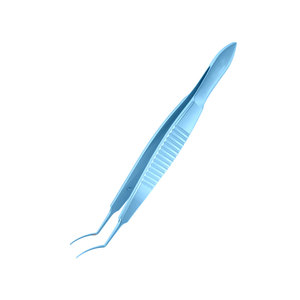 Pinzas para Cistotomía Manuales de 11.50 mm con Mordazas Curvas y Mango Plano de 107 mm, de Titanio, para Cirugía Oftálmica de Precisión en Cataratas - Product Image 4